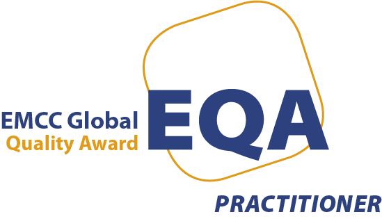EMCC accreditation - logo - EQA - colour - clear background - P